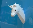 Pony Unicorn Wall Decor Papercraft, Lowpoly, Low poly Papercraft