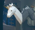 Pony Unicorn Wall Decor Papercraft, Lowpoly, Low poly Papercraft