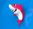 Baby Shark Papercraft, Lowpoly, Lowpoly Papercraft