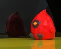 Cardinal Papercraft, Lowpoly, Low poly Papercraft