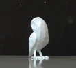 Owl Papercraft, Lowpoly, Low poly Papercraft