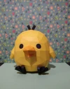 Kiiroitori Bird Papercraft, Lowpoly, Low poly Papercraft