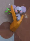 Koala Bear Papercraft, Lowpoly, Low poly Papercraft