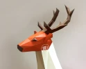 Deer Stag Papercraft Template, DIY Papercraft Deer Stag, Low Poly Deer, Christmas 3D Papercraft, Origami Deer, DIY Christmas Decoration, PDF