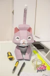 Cat papercraft, Paper sculpture, Cat sculpture, Paper art, Cat art, Paper crafting, Cat crafts, Paper modeling, Cat figurine, Paper cat