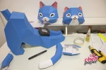 Cat papercraft, Paper sculpture, Cat sculpture, Paper art, Cat art, Paper crafting, Cat crafts, Paper modeling, Cat figurine, Paper cat