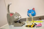 Cat papercraft, Paper sculpture, Cat sculpture, Paper art, Cat art, Paper crafting, Cat crafts, Paper modeling, Cat figurine, Paper cat