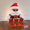Papercraft Santa Claus, Santa Claus, Low Poly Santa Claus, Дед Мороз, Paper Sculpture, Glasses, Handmade, Christmas, Socks, Chimney