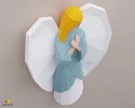 Angel 3D Wall Decor Low poly Papercraft, DIY, PDF