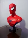 Spiderman Bust Low Poly, Papercraft, PDF template, Paper model, Sculpture, 3D puzzle, Polygonal model, Lowpoly