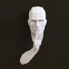 Papercraft Silence is golden, Paper Craft Silence is golden Model, golden PDF template, 3D Silence sculpture, Low poly pattern Silence