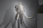 Mammoth Head: Digital Files for Papercraft. Printable PDF Template. 3d Origami Low Poly Model DIY.