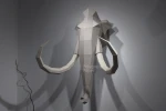 Mammoth Head: Digital Files for Papercraft. Printable PDF Template. 3d Origami Low Poly Model DIY.