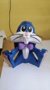 Cute Bunny Love Papercraft , PDF Template, DIY 3d Model, FanArt, Paper Sculpture, Low Poly, Pepakura, Craft, Manualidad, Arte de Papel