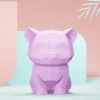 Low Poly Kitten Papercraft Sculpture: Geometric 3D Model (PDF Pattern)