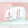 Papercraft Makeup set template ,3 designs | Low Poly Art Decor Sculpture for Home or Salon