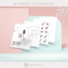 Papercraft Makeup set template ,3 designs | Low Poly Art Decor Sculpture for Home or Salon