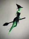 Witch - Make your own low-poly 3d wall decor, Papercraft doll, Digital download, PDF template