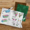 Flower box with cactus and plant – DIY PDF papercraft origami