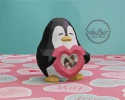 Penguin/ DiY Craft/ Template PDF/ Low Poly/ Papercraft/ 3D Penguin/ Love/ Heart/ Origami/ Home decor