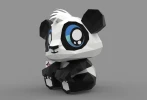 Panda baby sitting Kawaii Papercraft , PDF Template, DIY 3d Model, FanArt, Paper Sculpture, Low Poly, Pepakura, Craft, Manualidad, Arte de Papel
