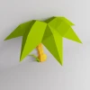 Palm 3D Wall Decor Low poly Papercraft, DIY, PDF