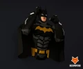 Batman The Dark Knight Papercraft, PDF Template, DIY 3d Model, FanArt, Paper Sculpture, Low Poly, Pepakura Craft, Manualidad