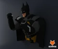 Batman The Dark Knight Papercraft, PDF Template, DIY 3d Model, FanArt, Paper Sculpture, Low Poly, Pepakura Craft, Manualidad