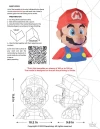 Bust of Mario Papercraft 3D, pepakura Pdf template Low polygonal Paper Sculpture Diy Decor home loft office mario lover gift