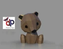 Little bear Christmas Papercraft , PDF Template, DIY 3d Model, FanArt, Paper Sculpture, Low Poly, Pepakura, Craft, Manualidad, Arte de Papel