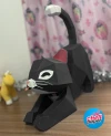 Cat papercraft, Paper sculpture, Cat sculpture, Paper art, Cat art, Paper crafting, Cat crafts, Paper modeling, Cat figurine, Paper cat