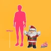 Santa Claus, Paper Santa Claus, Christmas, Papercraft Santa Claus, elf, Santa's helper, jingle bells, magical, celebration, Christmas tie