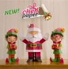 Papercraft Santa Claus, Santa Claus, Low Poly Santa Claus, Дед Мороз, Paper Sculpture, Glasses, Handmade, Christmas, Socks, Chimney