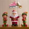 Santa Claus, Paper Santa Claus, Christmas, Papercraft Santa Claus, elf, Santa's helper, jingle bells, magical, celebration, Christmas tie