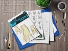 Papercraft halloween zombie hand, low poly hand penholder, halloween decor, DIY template, PDF download, pepakura template, paper penholder
