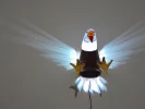 Eagle With Light Papercraft , PDF Template, DIY 3d Model, FanArt, Paper Sculpture, Low Poly, Pepakura, Craft, Manualidad, Arte de Papel