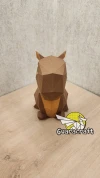 Baby Capybara, Papercraft, Template, DIY, Paper, Low Poly, Cute, Kawaii, 3D Model, Pdf Low Poply, Kids Toy