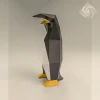 Digital templates in PDF for paper low-poly sculpture Penguin Dance