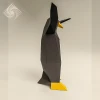 Digital templates in PDF for paper low-poly sculpture Penguin Dance