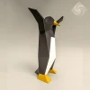 Digital templates in PDF for paper low-poly sculpture Penguin Dance
