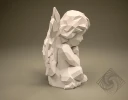Digital templates in PDF for paper low-poly sculpture Angel