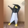 Digital templates in PDF for paper low-poly sculpture Penguin Dance