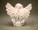 Digital templates in PDF for paper low-poly sculpture Angel