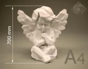 Digital templates in PDF for paper low-poly sculpture Angel
