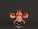 Corphish, DIY, Papercraft, Low Poly, 3D model, Pokemon, Series, Tv, Animation, Anime, Room Decor