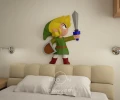 Link, DIY, Papercraft, PDF, Low Poly, 3D model, Craft, Paper, Zelda, GBA, Retro Game, Room Decor, Wall Decor, Moon Studio