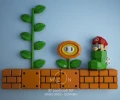 Mario Bros Diorama, DIY, Papercraft, PDF, Low Poly, 3D model, Craft, Paper, Nes, Snes, Retro Game, Movie, Room Decor, Wall Decor