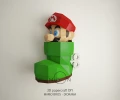 Mario Bros Diorama, DIY, Papercraft, PDF, Low Poly, 3D model, Craft, Paper, Nes, Snes, Retro Game, Movie, Room Decor, Wall Decor