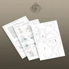 Digital templates in PDF for paper low-poly sculpture Fox sitting