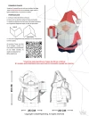 Santa Claus Papercraft 3D, pepakura Pdf template Low polygonal Paper Sculpture Diy Decor home loft office gift